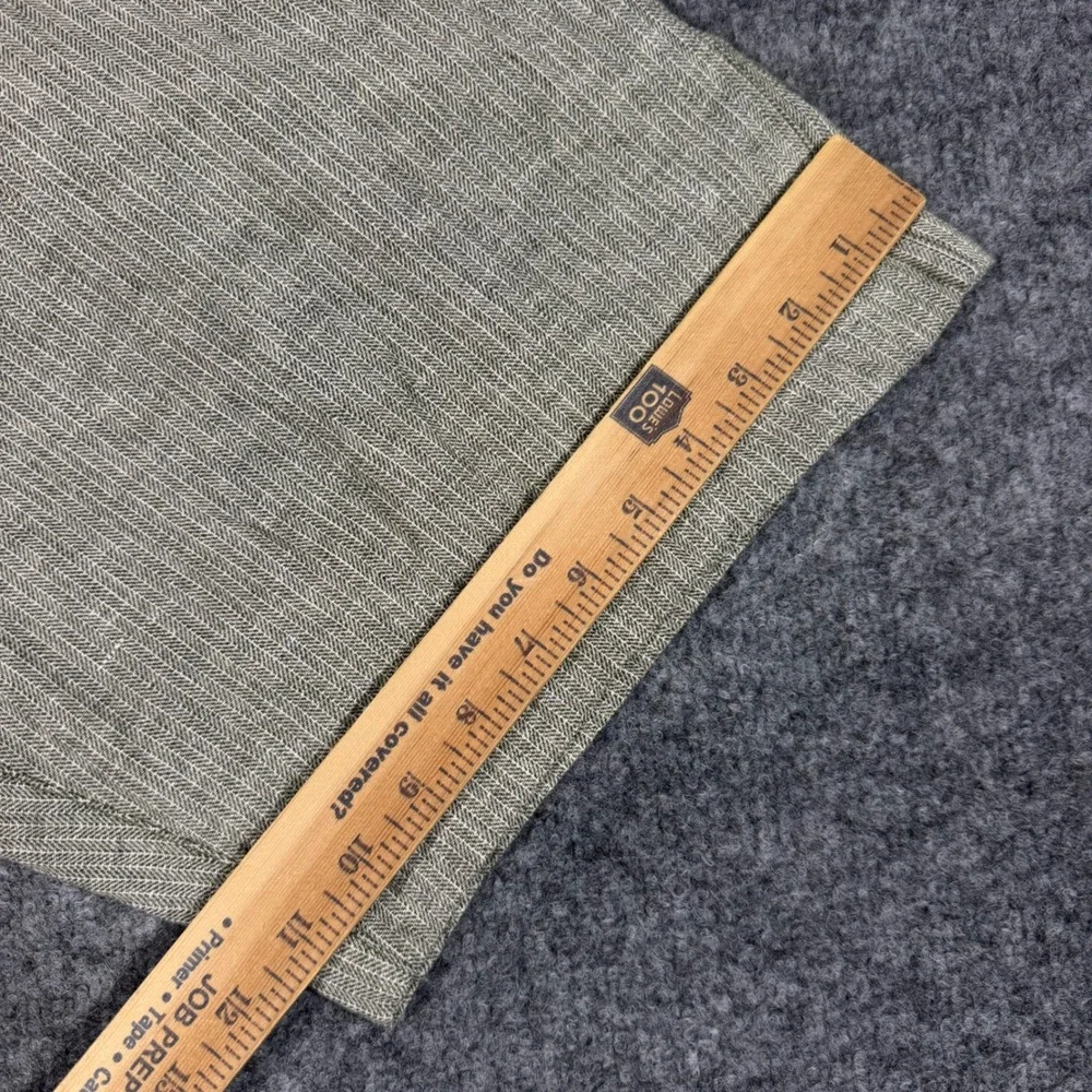 Tommy Bahama Shorts Herringbone Men 36(Fit 34x8.5) Green Linen Cotton Blend NWOT